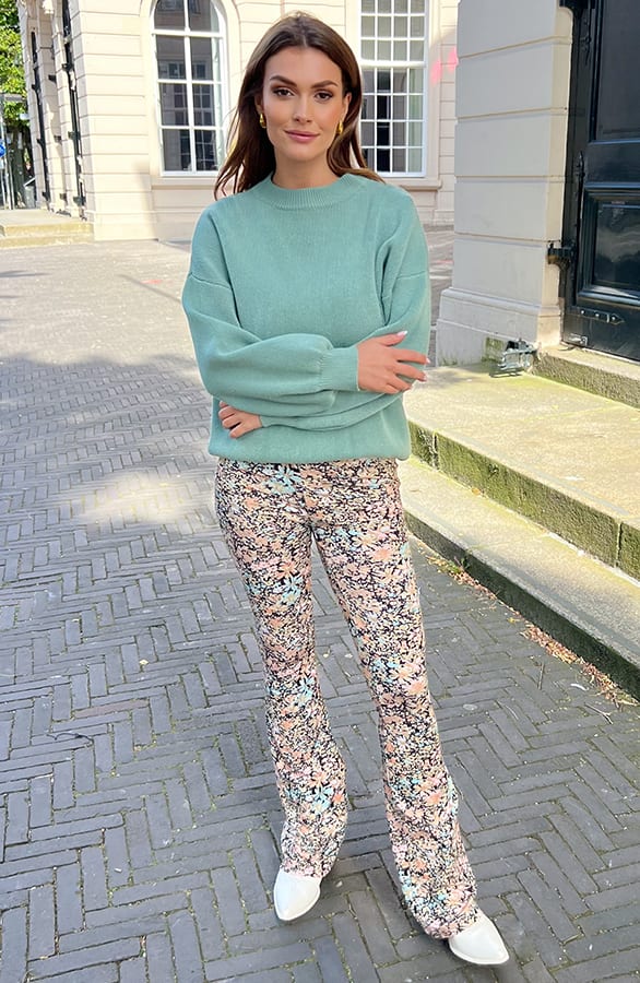 Zachte Trui Wijde Mouw Baylee Mint – shoparchief — foto 5