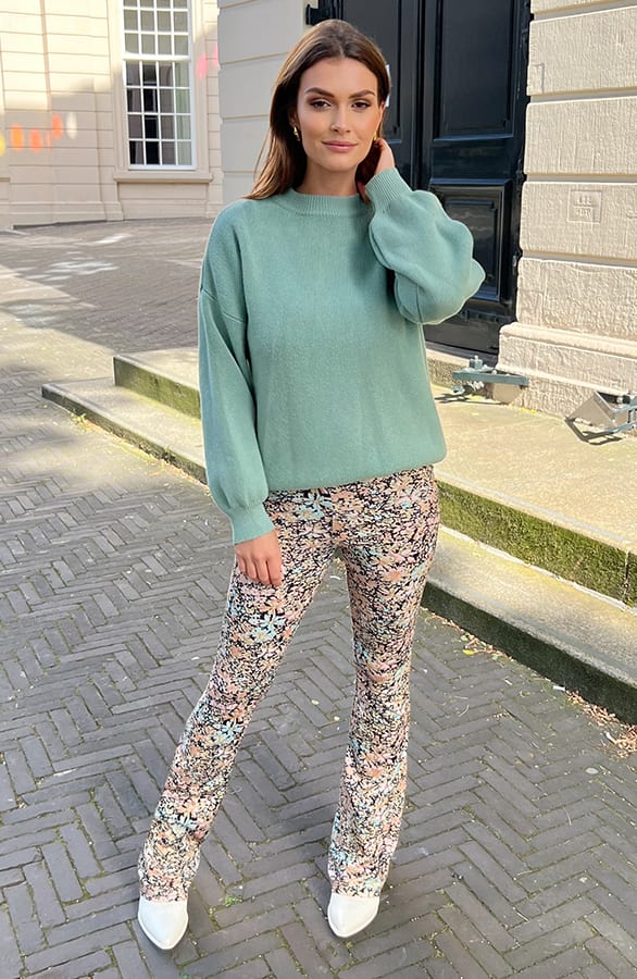 Zachte Trui Wijde Mouw Baylee Mint – shoparchief — foto 6