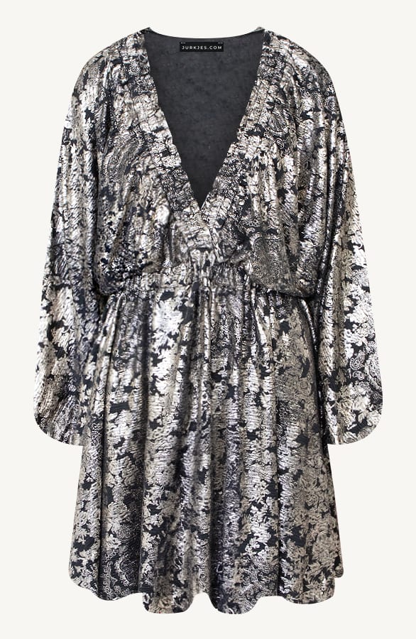 Jurk Met Pofmouw Rosalinde Limited Zilver – shoparchief
