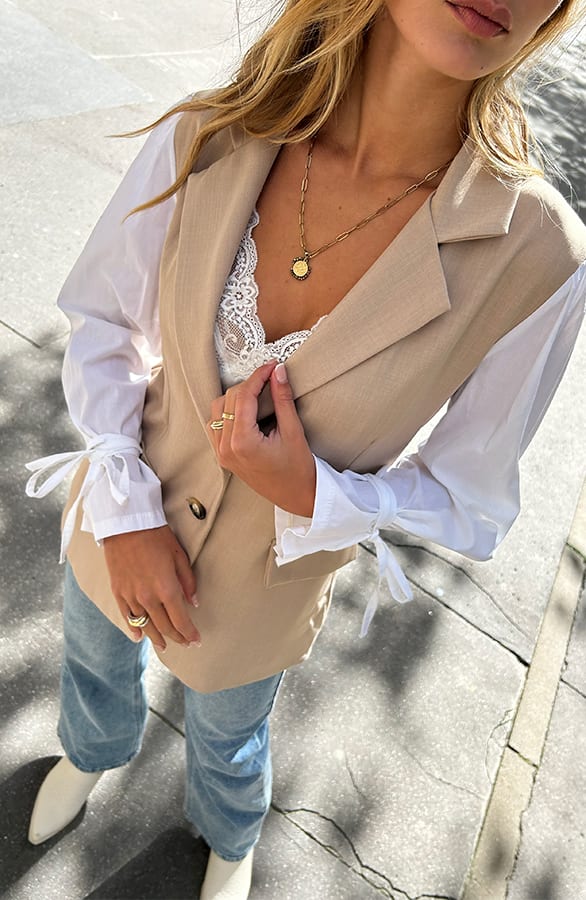 Blazer Blouse Laurel Beige – shoparchief — foto 4