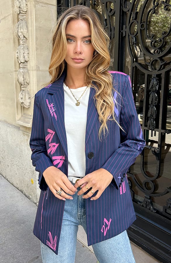 Blazer Streetstyle Milly Navy – shoparchief — foto 4