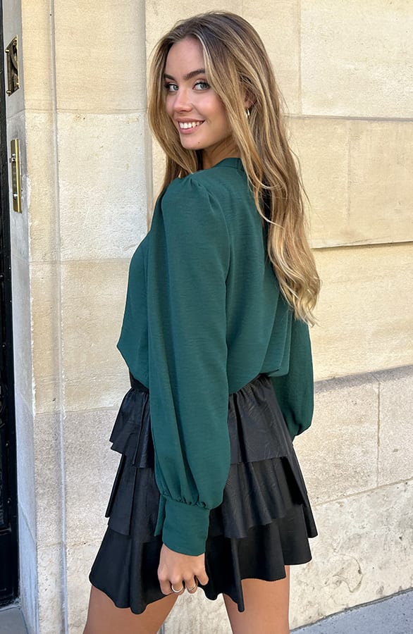 Blouse Long Sleeve Lilly Emerald – kleding — foto 10
