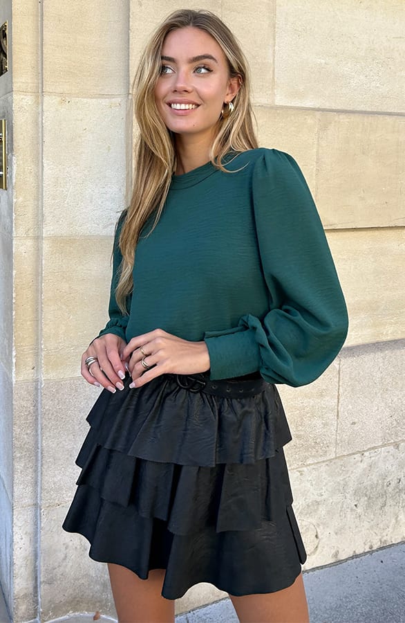 Blouse Long Sleeve Lilly Emerald – kleding — foto 11
