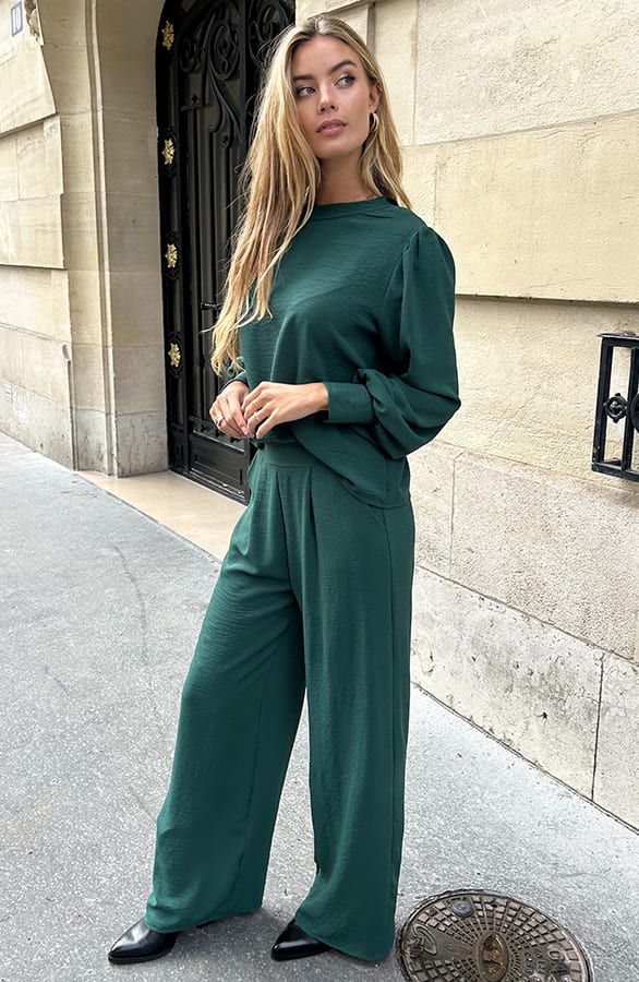 Blouse Long Sleeve Lilly Emerald – kleding — foto 5