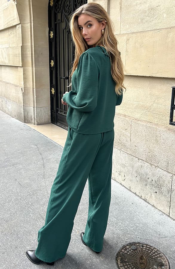 Blouse Long Sleeve Lilly Emerald – kleding — foto 6