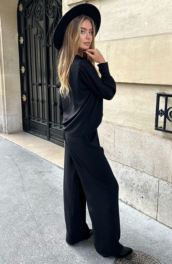 Blouse Long Sleeve Lilly Zwart – kleding — foto 7