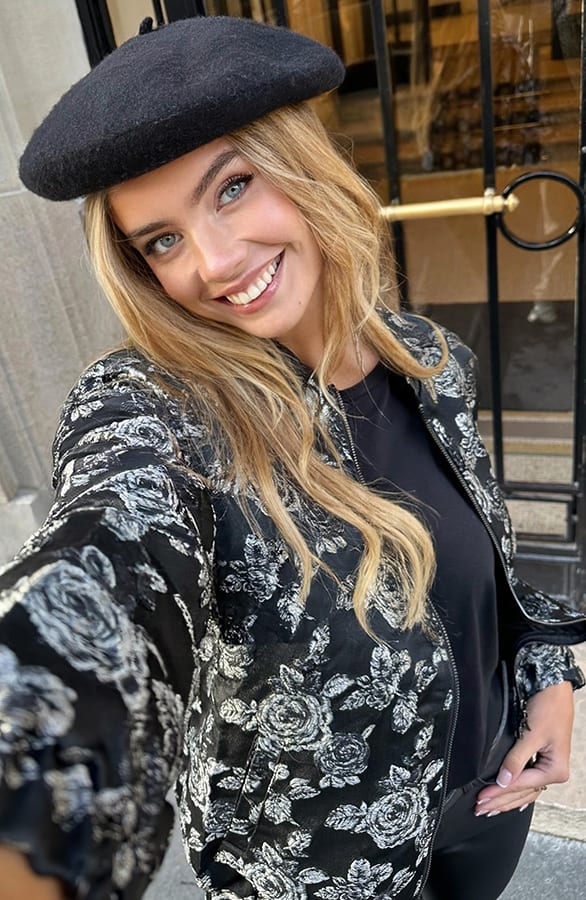 Bomber Jacket Rozen Emily Zwart – shoparchief — foto 2