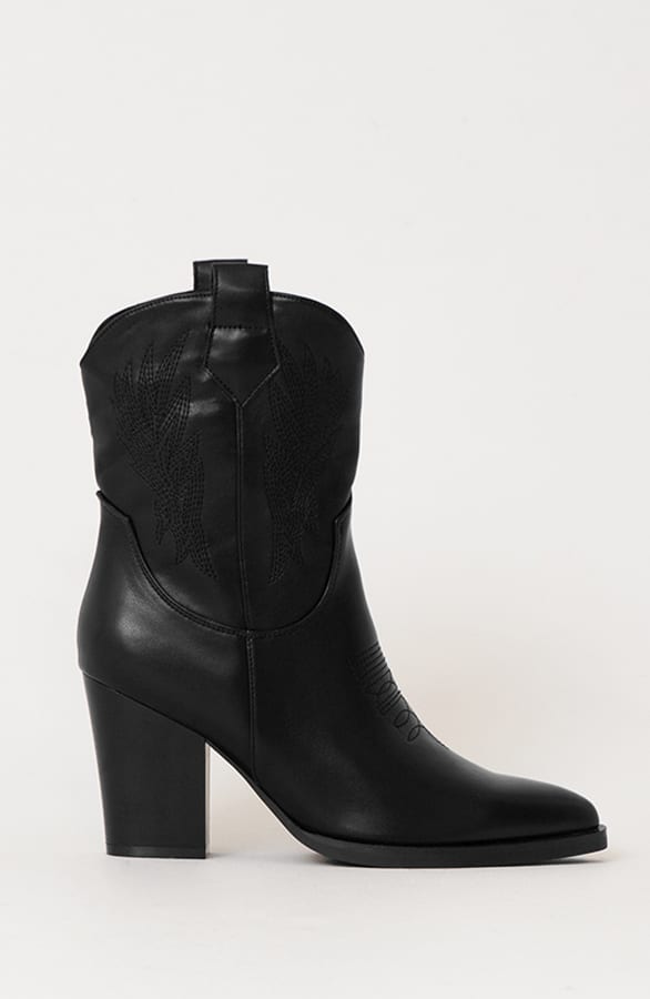 Cowboy Boots High Heel Milany Black – shoparchief