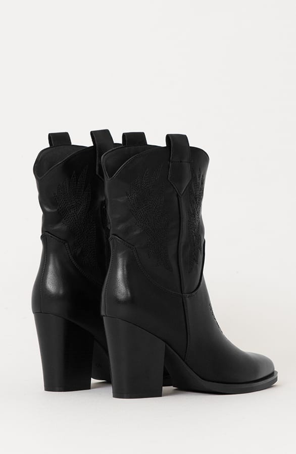 Cowboy Boots High Heel Milany Black – shoparchief — foto 5