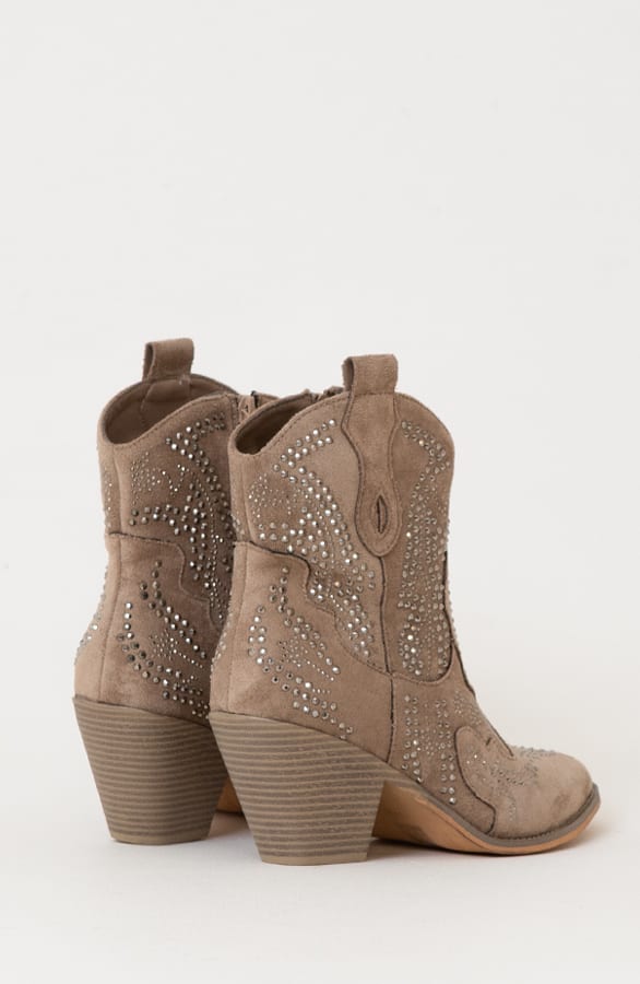 Cowboylaarzen Studs Eliena Dark Beige – shoparchief — foto 3