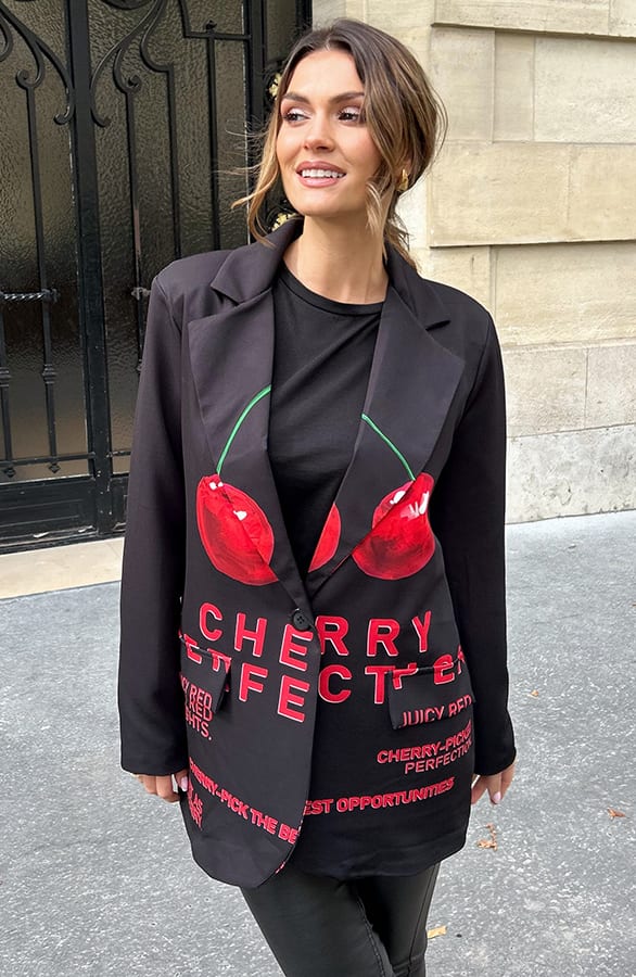 Detailed Cherry Blazer Gigi – shoparchief — foto 7