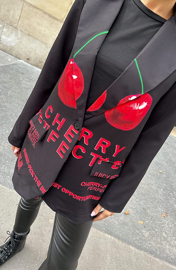 Detailed Cherry Blazer Gigi – shoparchief — foto 5