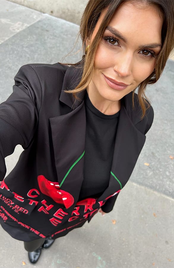 Detailed Cherry Blazer Gigi – shoparchief — foto 4