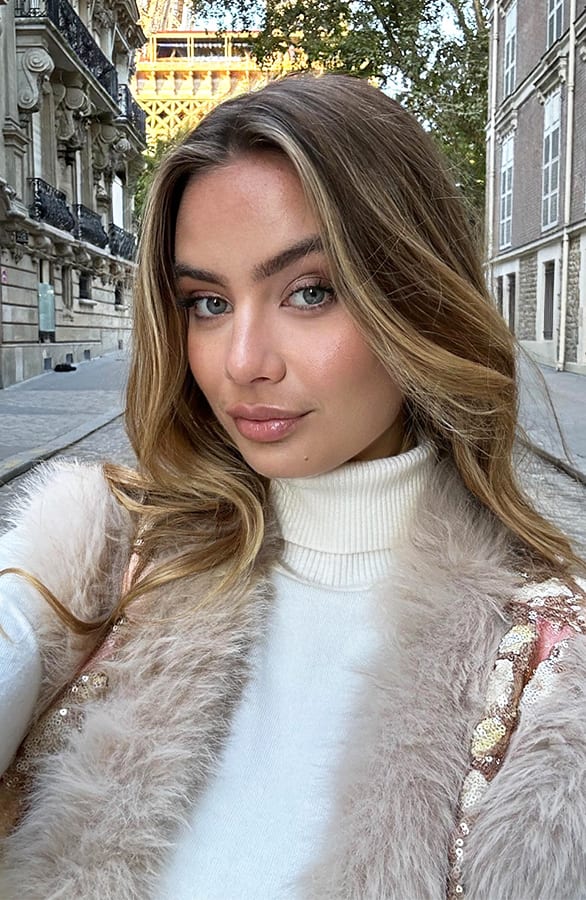 Faux Fur Pailletten Gilet Xina – vesten — foto 8