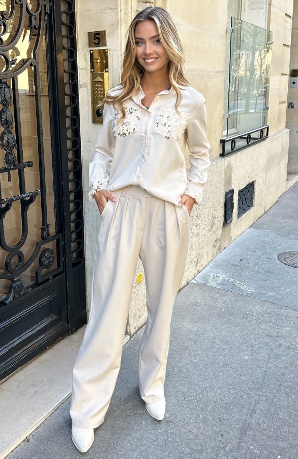 Feather Blouse Jacy Ecru – shoparchief — foto 5