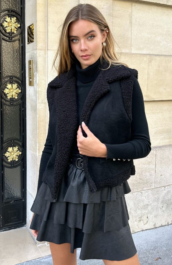 Gilet Suedine Marije Zwart – shoparchief — foto 6