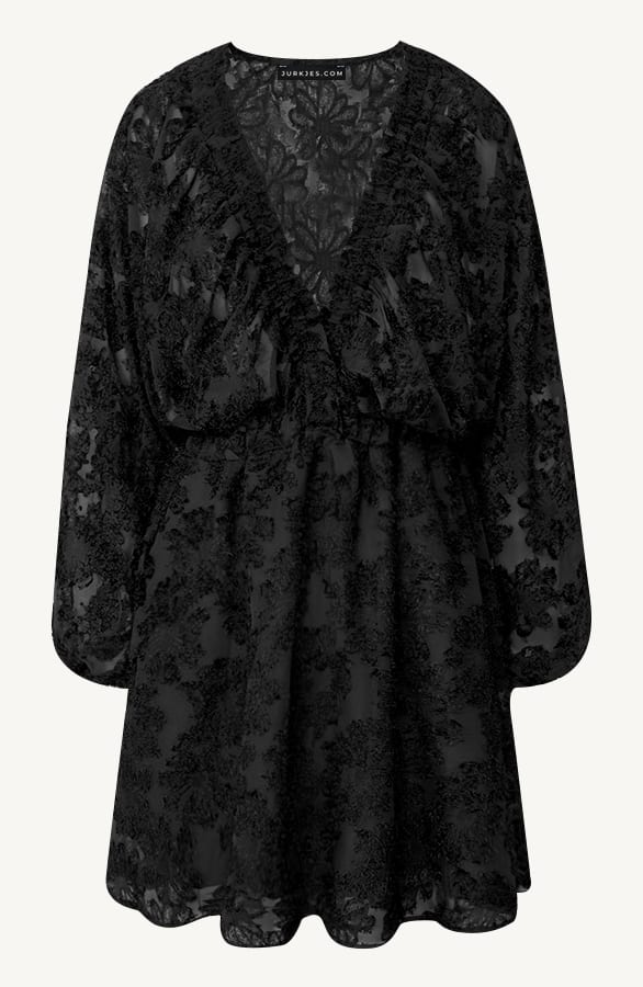 Jurk Met Pofmouw Rosalinde Zwart – shoparchief