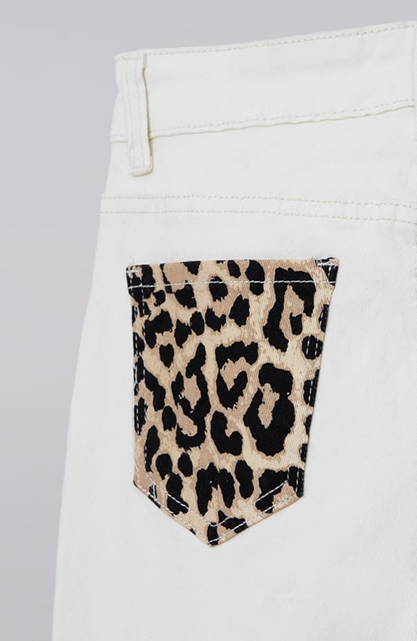 Leopard Zakken Jeans Emmi Ecru – shoparchief — foto 9