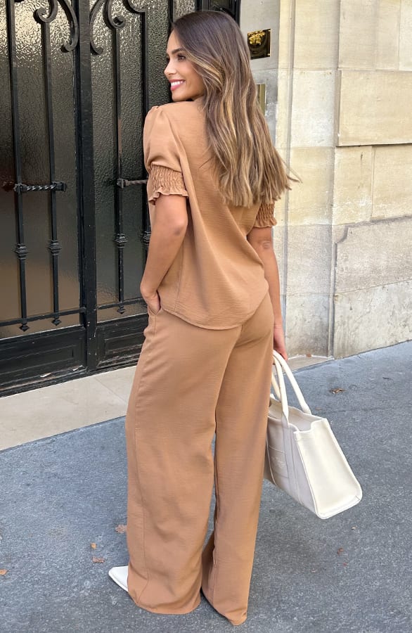 Pantalon Lilly Camel Regular – broeken — foto 3
