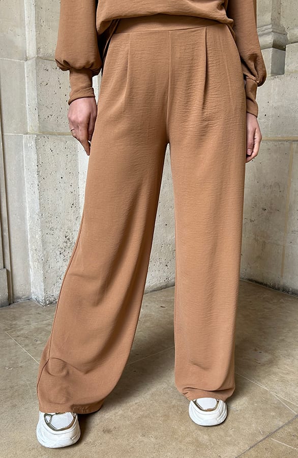 Pantalon Lilly Camel Regular – broeken