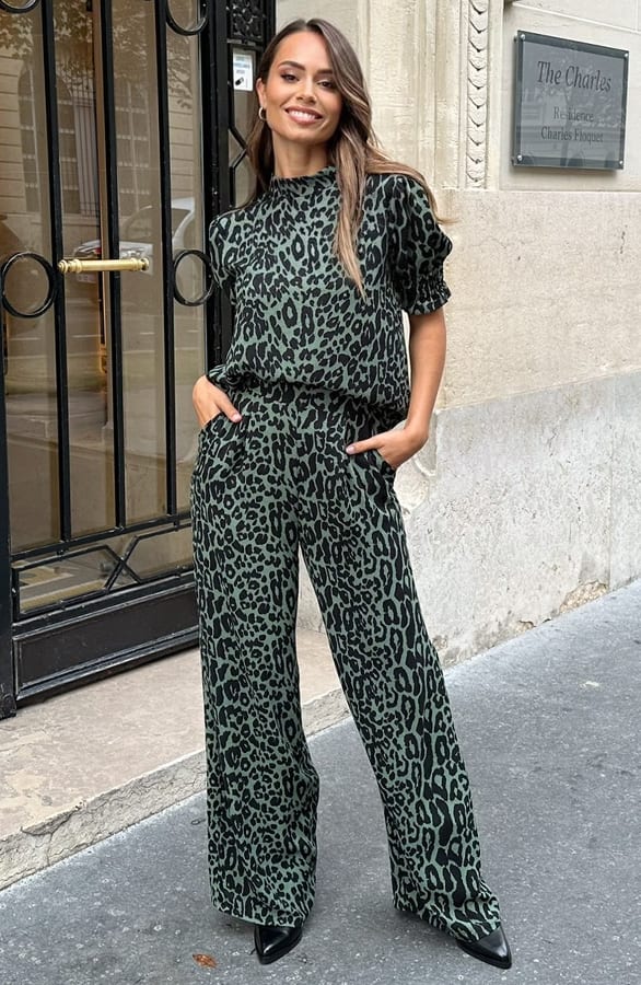 Pantalon Lilly Leopard Army Regular – shoparchief — foto 6