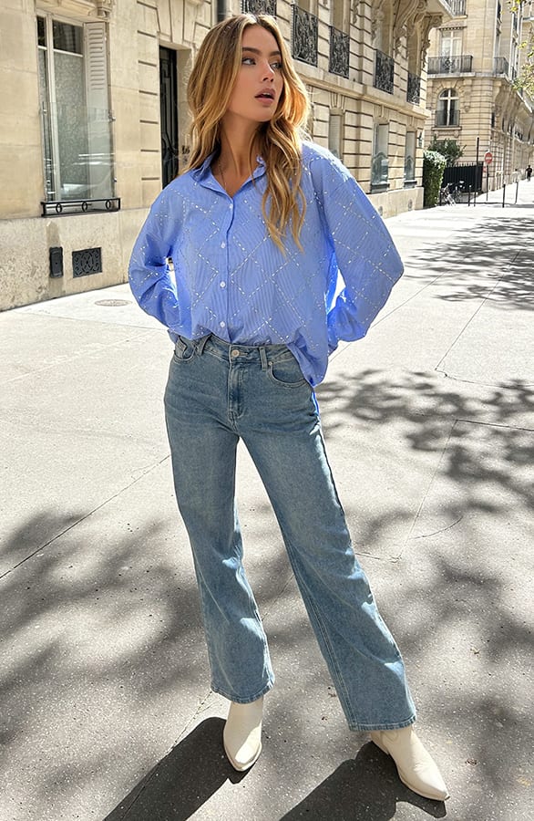 Oversized Strass blouse Wendy – shoparchief — foto 4