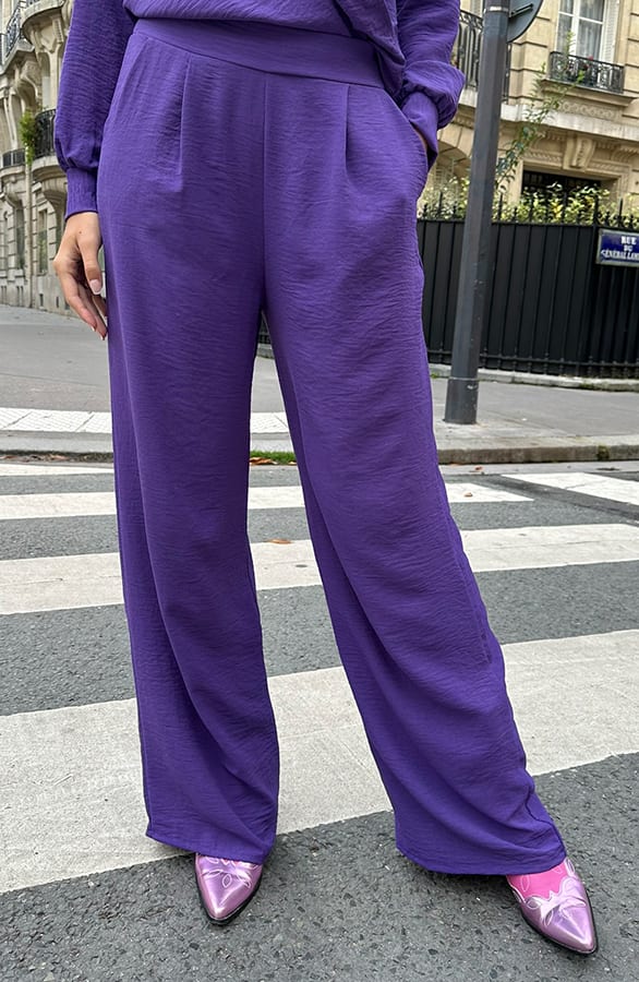 Pantalon Lilly Donker Paars Tall