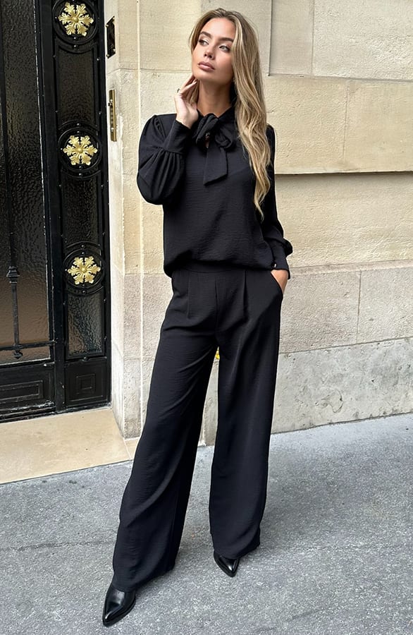 Pantalon Lilly Zwart Regular – broeken & shorts — foto 7