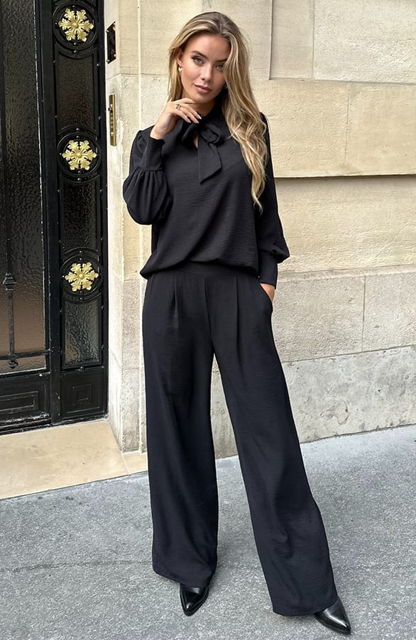 Pantalon Lilly Zwart Regular – broeken & shorts — foto 5