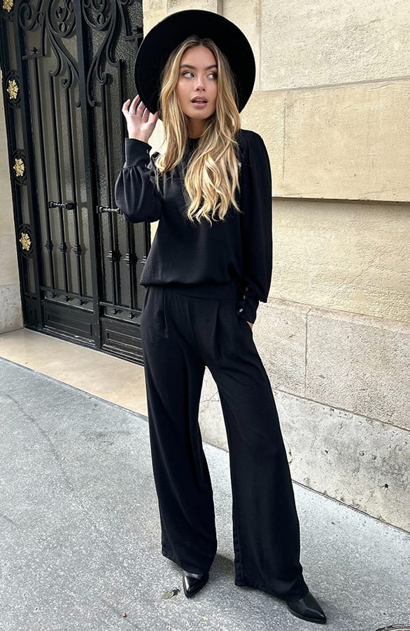 Pantalon Lilly Zwart Regular – broeken & shorts — foto 6
