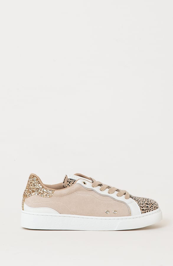 Luxury Leopard Sneakers Gold – shoparchief
