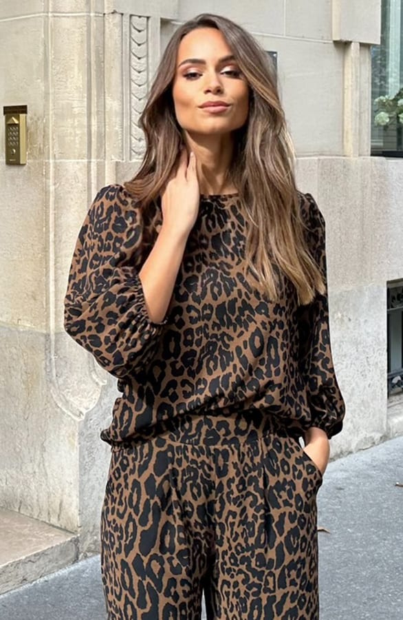 Puff Sleeve Top Lilly Leopard – shoparchief — foto 3