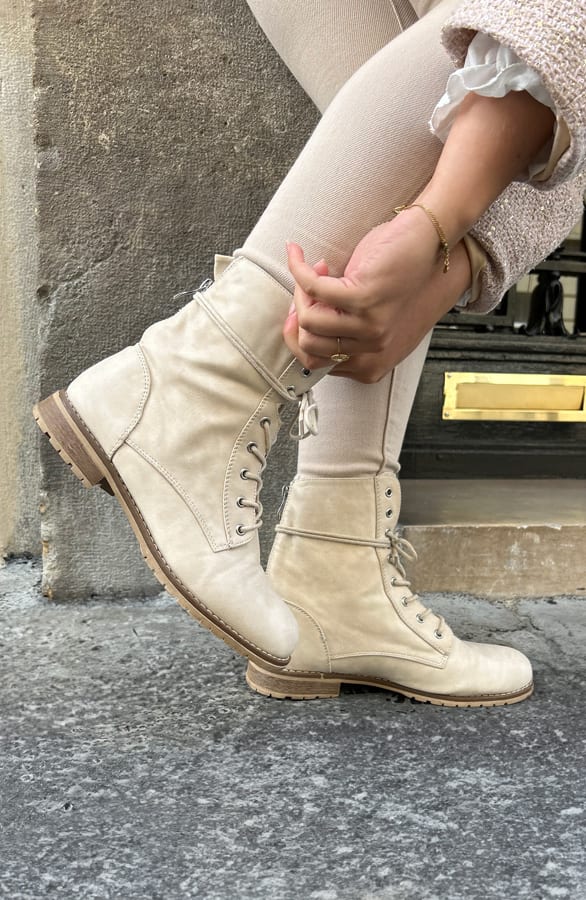 Ruby Zip Boots Beige – shoparchief — foto 2