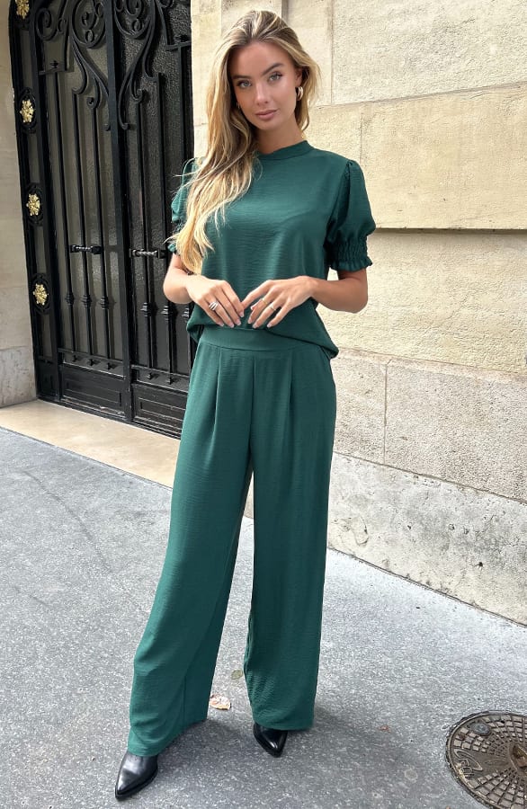 Short Sleeve Top Lilly Emerald – shoparchief — foto 5