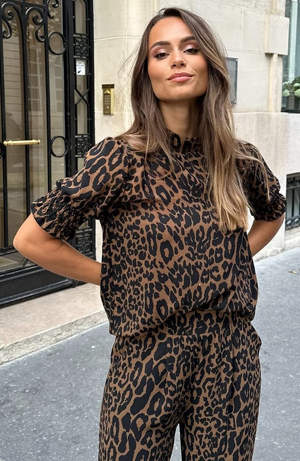 Short Sleeve Top Lilly Leopard – shoparchief
