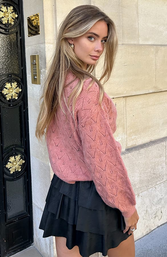 Soft Sweater Hartjes Jill Dust Roze – shoparchief — foto 2