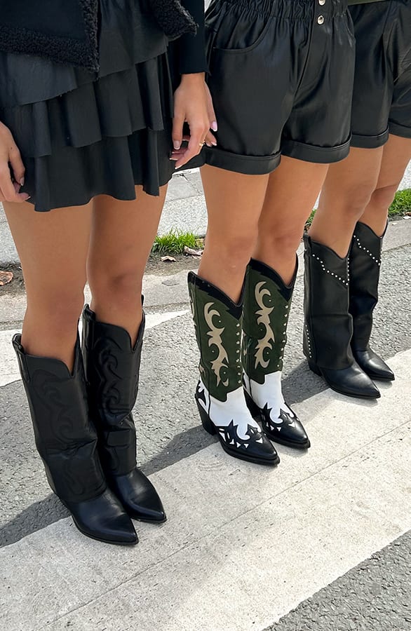 Studs Boots Jada Zwart – schoenen — foto 3