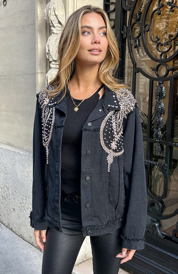Studs Jacket Fenne Zwart 2.0 – jassen — foto 6