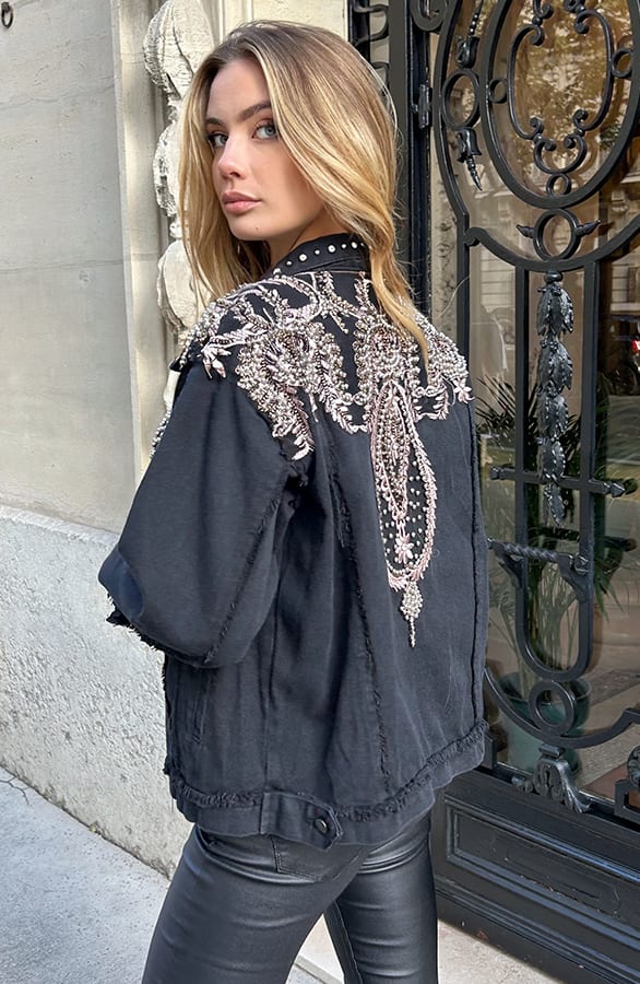 Studs Jacket Fenne Zwart 2.0 – jassen — foto 2