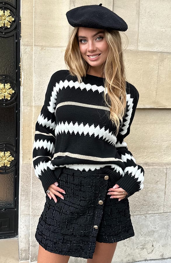 Trui met Lurex Details Pam Zwart – truien — foto 2