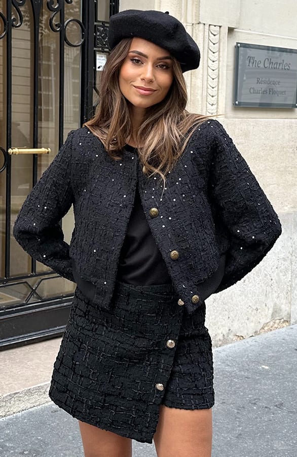 Tweed Bomber Elaine Zwart – vesten — foto 4