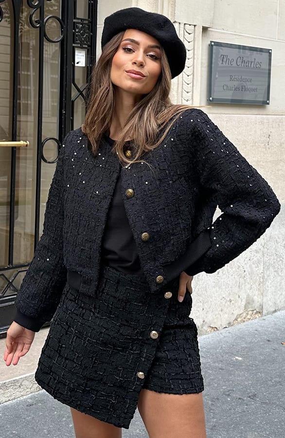Tweed Bomber Elaine Zwart – vesten — foto 6