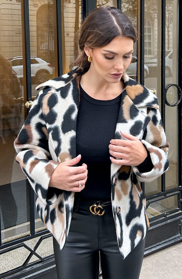 Woven Print Jacket Bo Camel – shoparchief — foto 3