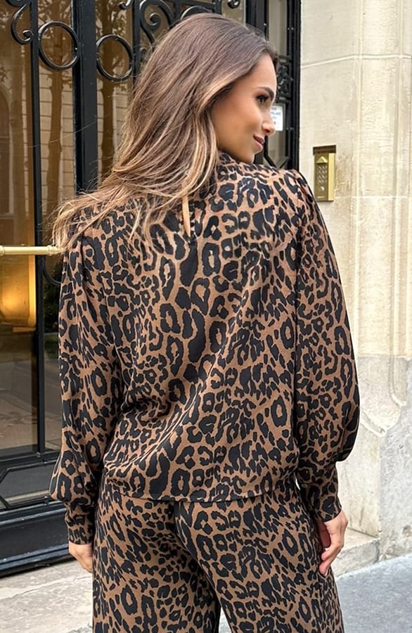 Blouse Long Sleeve Lilly Leopard – shoparchief — foto 3