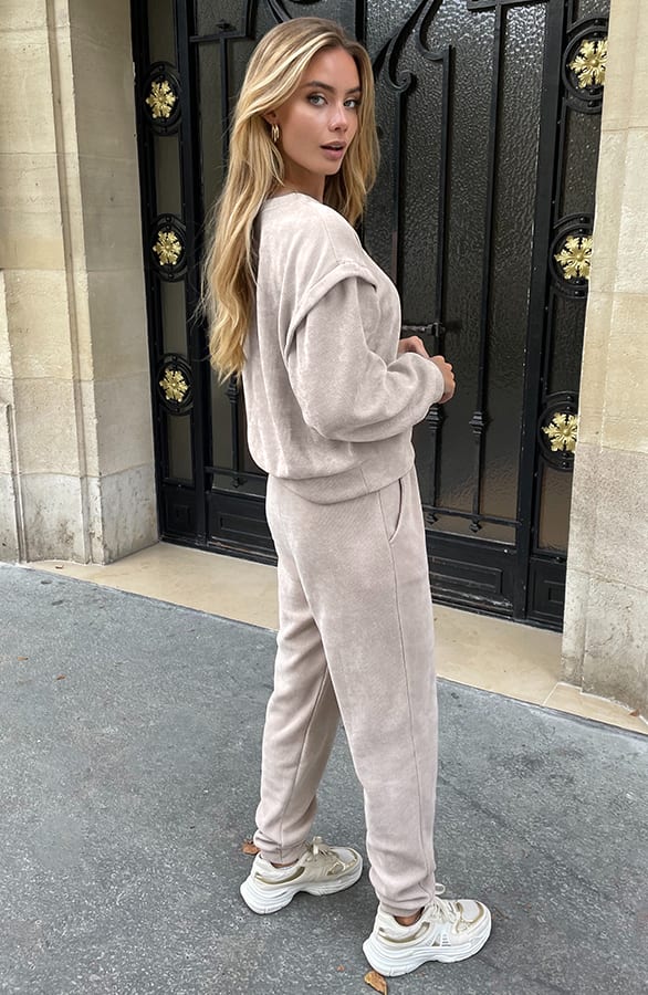 Corduroy Broek Florien Beige – shoparchief — foto 3
