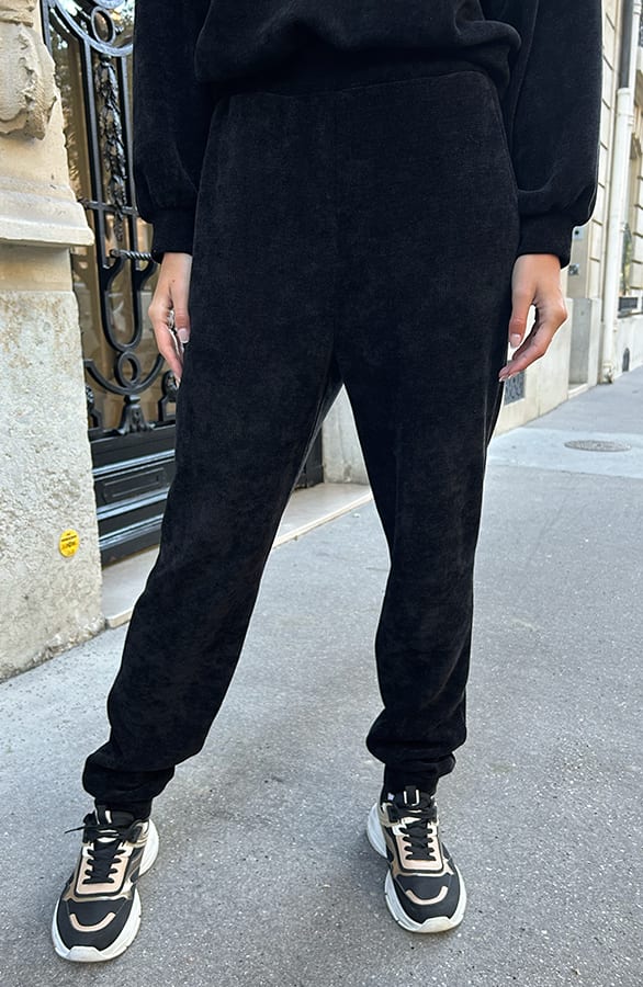 Corduroy Broek Florien Zwart – shoparchief — foto 2