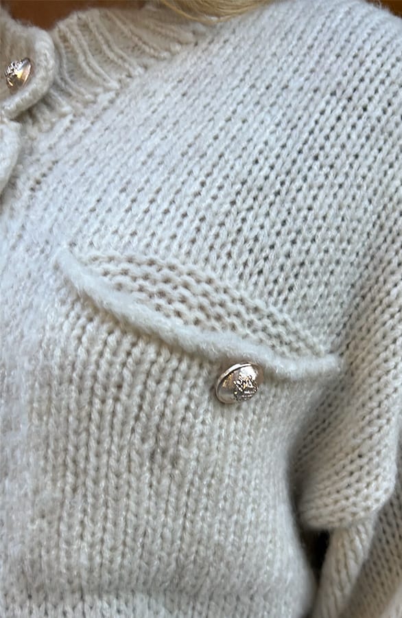 Knopen Cardigan Deau Beige – shoparchief — foto 6