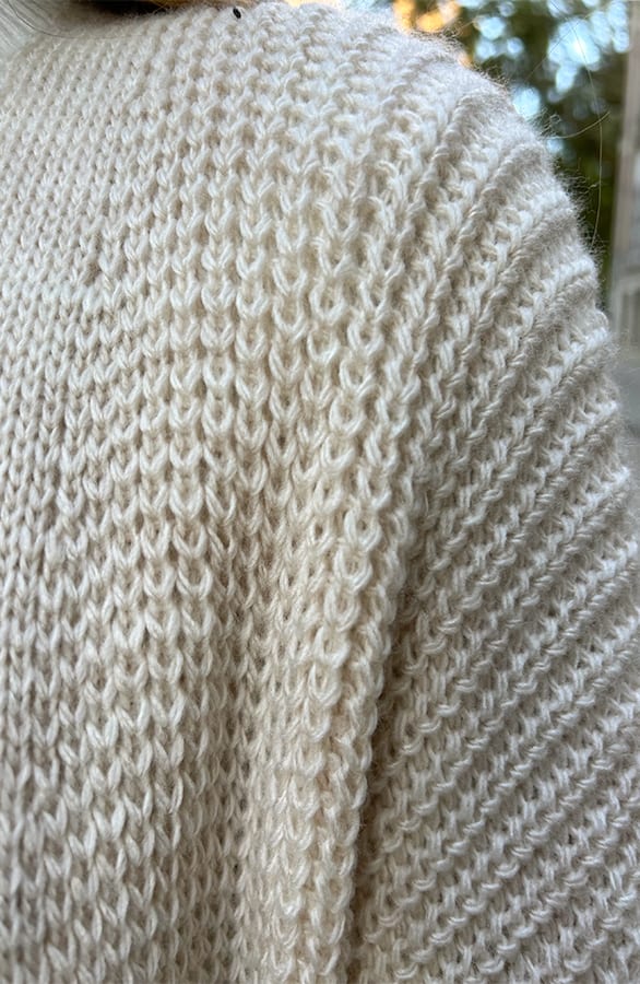 Lang Gebreid Vest Molly Beige – vesten — foto 6