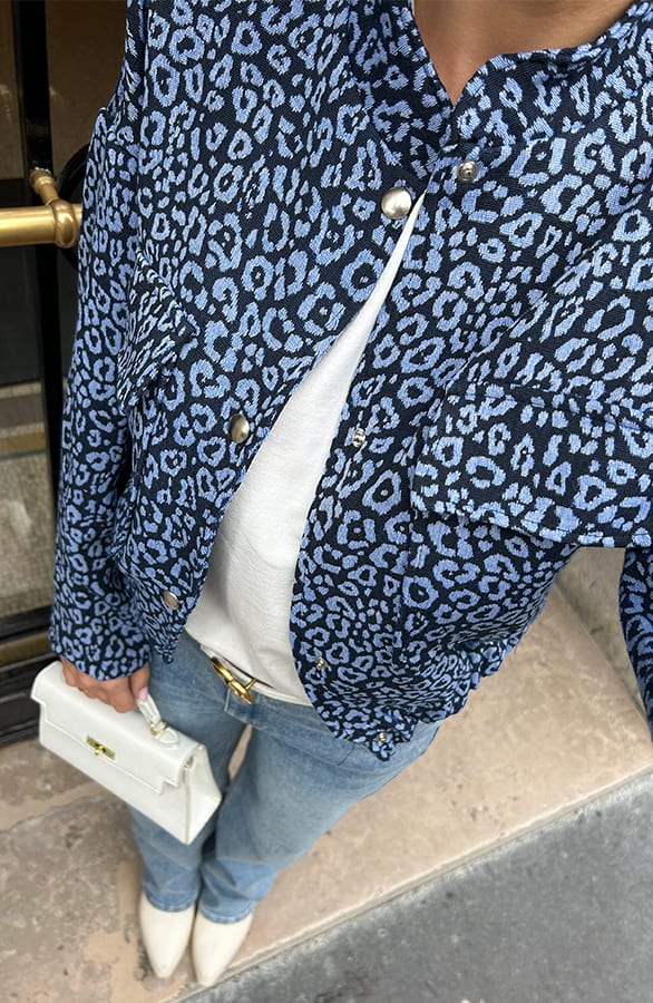 Leopard Bomber Flore Blauw – shoparchief — foto 7