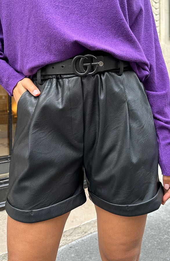 Leren Shorts Nynke Zwart – shoparchief — foto 5